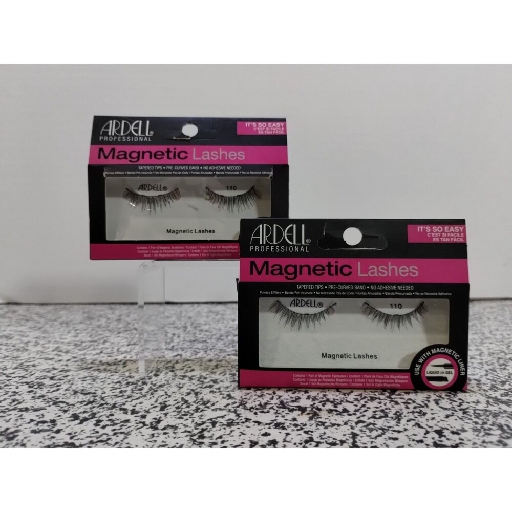 EYELASHES LOT OF 2 Ardell Professional Magnetic Lashes, 110 New